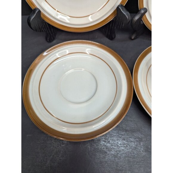 Brown Monterrey Stoneware by MSI Japan 1 Coffee Cup and 4 Saucers - Picture 5 of 10